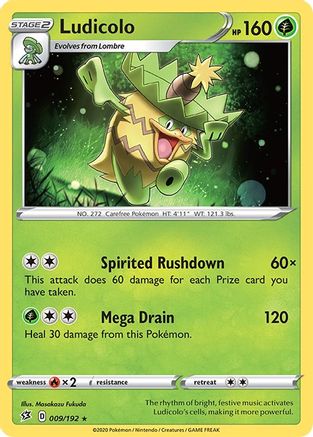 Ludicolo (9) [SWSH02: Rebel Clash] Reverse Holofoil - Deck Out Gaming
