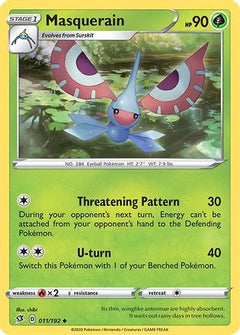 Masquerain (11) [SWSH02: Rebel Clash] Reverse Holofoil - Deck Out Gaming