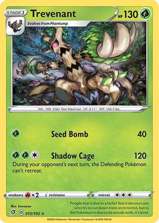 Trevenant (15) [SWSH02: Rebel Clash] Reverse Holofoil - Deck Out Gaming