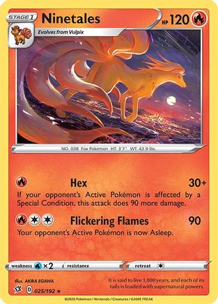 Ninetales (25) [SWSH02: Rebel Clash] Reverse Holofoil - Deck Out Gaming