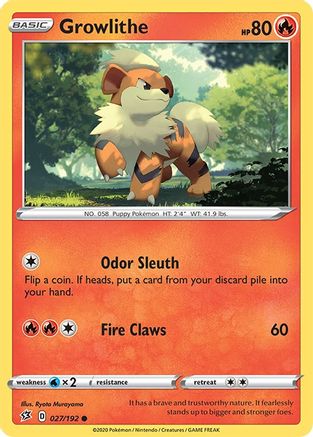 Growlithe (27) [SWSH02: Rebel Clash] - Deck Out Gaming