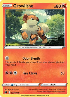 Growlithe (27) [SWSH02: Rebel Clash] Reverse Holofoil - Deck Out Gaming