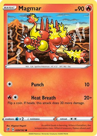 Magmar (29) [SWSH02: Rebel Clash] - Deck Out Gaming