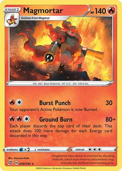 Magmortar (30) [SWSH02: Rebel Clash] Reverse Holofoil - Deck Out Gaming