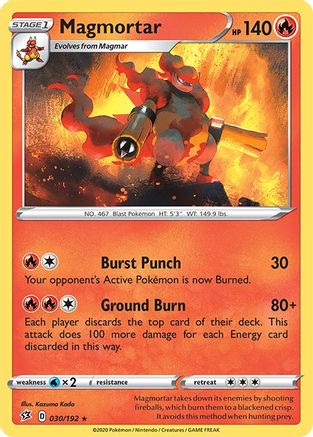 Magmortar (30) [SWSH02: Rebel Clash] Reverse Holofoil - Deck Out Gaming