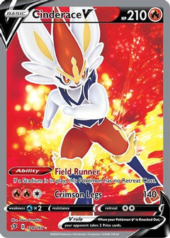 Cinderace V (Full Art) (178) [SWSH02: Rebel Clash] Holofoil - Deck Out Gaming