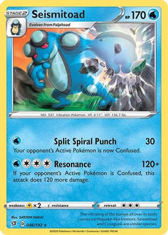 Seismitoad (46) [SWSH02: Rebel Clash] Reverse Holofoil - Deck Out Gaming