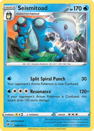 Seismitoad (46) [SWSH02: Rebel Clash] Reverse Holofoil - Deck Out Gaming
