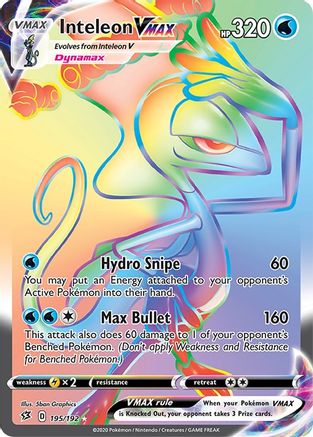 Inteleon VMAX (Secret) (195) [SWSH02: Rebel Clash] Holofoil - Deck Out Gaming