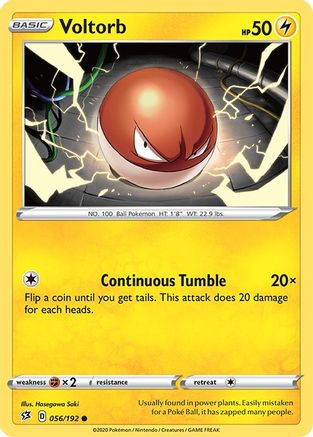 Voltorb (56) [SWSH02: Rebel Clash] Reverse Holofoil - Deck Out Gaming