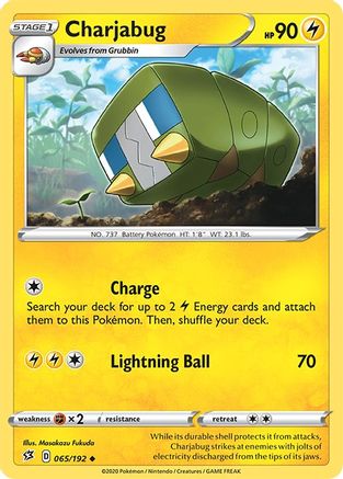Charjabug (65) [SWSH02: Rebel Clash] Reverse Holofoil - Deck Out Gaming