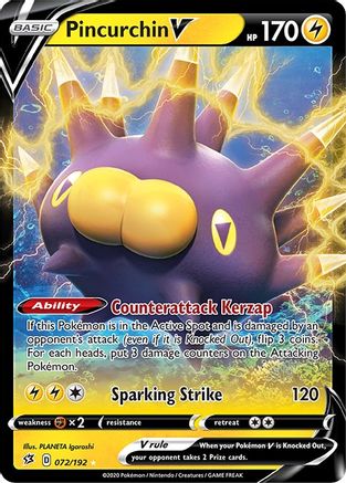 Pincurchin V (72) [SWSH02: Rebel Clash] Holofoil - Deck Out Gaming