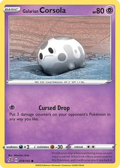 Galarian Corsola (78) [SWSH02: Rebel Clash] Reverse Holofoil - Deck Out Gaming