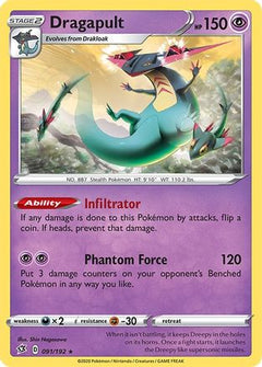 Dragapult (91) [SWSH02: Rebel Clash] Reverse Holofoil - Deck Out Gaming