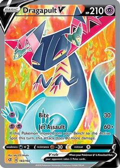 Dragapult V (Full Art) (183) [SWSH02: Rebel Clash] Holofoil - Deck Out Gaming