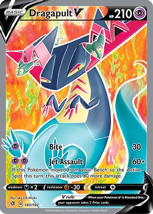 Dragapult V (Full Art) (183) [SWSH02: Rebel Clash] Holofoil - Deck Out Gaming