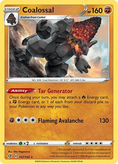 Coalossal (107) [SWSH02: Rebel Clash] Reverse Holofoil - Deck Out Gaming