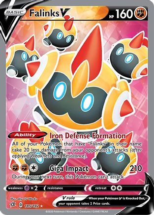Falinks V (Full Art) (185) [SWSH02: Rebel Clash] Holofoil - Deck Out Gaming