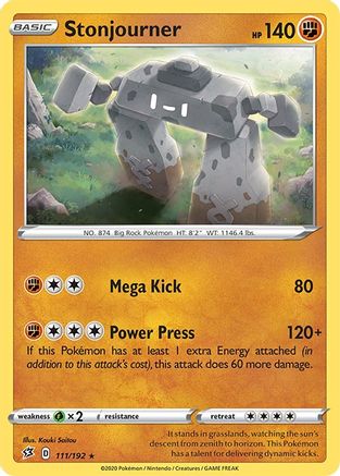Stonjourner (111) [SWSH02: Rebel Clash] Reverse Holofoil - Deck Out Gaming