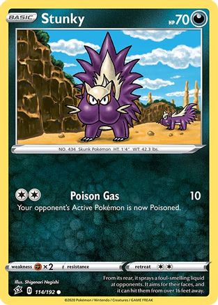 Stunky (114) [SWSH02: Rebel Clash] Reverse Holofoil - Deck Out Gaming
