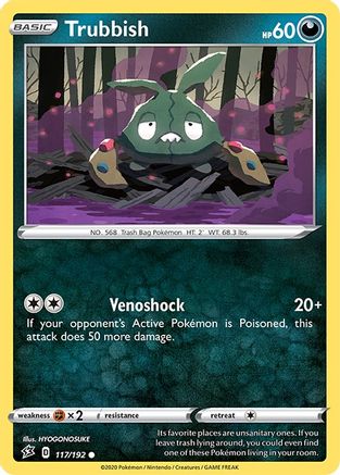 Trubbish (117) [SWSH02: Rebel Clash] Reverse Holofoil - Deck Out Gaming
