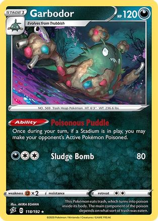 Garbodor (118) [SWSH02: Rebel Clash] Reverse Holofoil - Deck Out Gaming