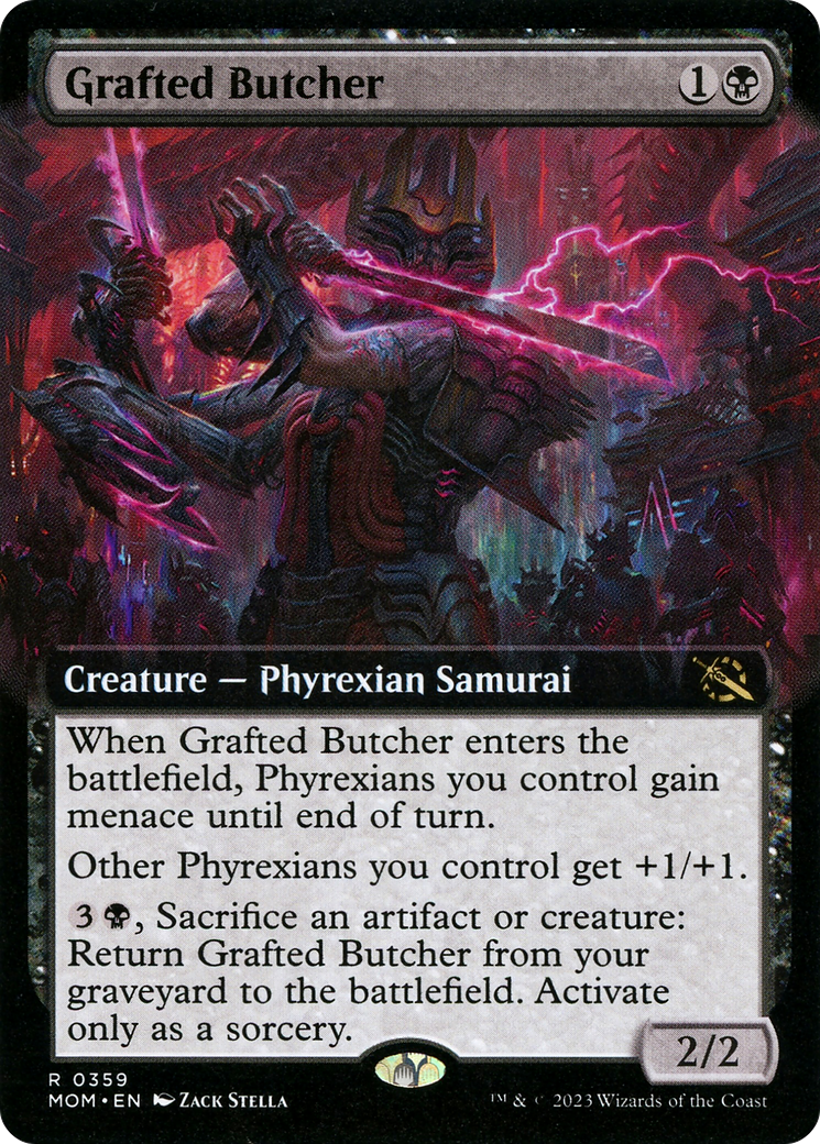 Grafted Butcher (Extended Art) (359) [March of the Machine] - Deck Out Gaming
