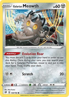 Galarian Meowth (126) [SWSH02: Rebel Clash] Reverse Holofoil - Deck Out Gaming