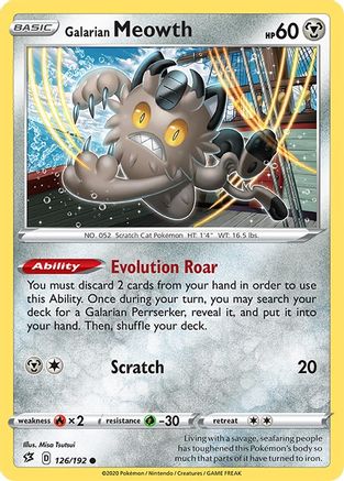 Galarian Meowth (126) [SWSH02: Rebel Clash] Reverse Holofoil - Deck Out Gaming