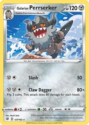 Galarian Perrserker (127) [SWSH02: Rebel Clash] Reverse Holofoil - Deck Out Gaming