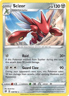 Scizor (128) [SWSH02: Rebel Clash] Reverse Holofoil - Deck Out Gaming