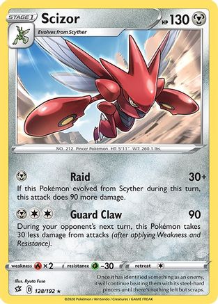 Scizor (128) [SWSH02: Rebel Clash] Reverse Holofoil - Deck Out Gaming