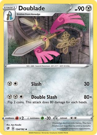 Doublade (134) [SWSH02: Rebel Clash] Reverse Holofoil - Deck Out Gaming