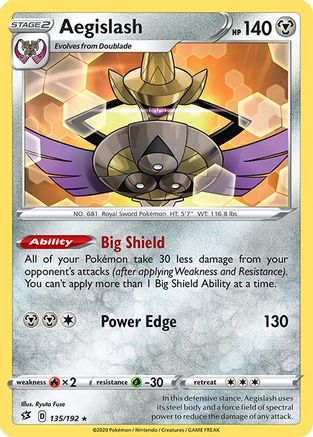 Aegislash (135) [SWSH02: Rebel Clash] Reverse Holofoil - Deck Out Gaming