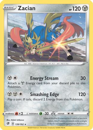 Zacian - 139/192 (Cracked Ice Holo) (139) [Deck Exclusives] Holofoil - Deck Out Gaming