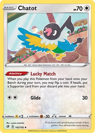 Chatot (142) [SWSH02: Rebel Clash] Reverse Holofoil - Deck Out Gaming