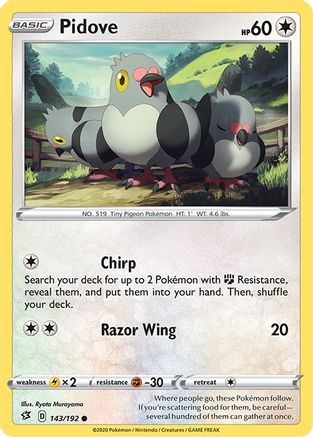 Pidove (143) [SWSH02: Rebel Clash] Reverse Holofoil - Deck Out Gaming