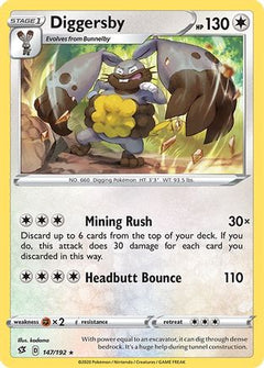 Diggersby (147) [SWSH02: Rebel Clash] Reverse Holofoil - Deck Out Gaming