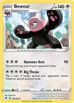 Bewear (150) [SWSH02: Rebel Clash] Reverse Holofoil - Deck Out Gaming