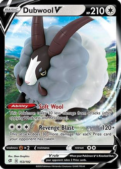 Dubwool V (153) [SWSH02: Rebel Clash] Holofoil - Deck Out Gaming