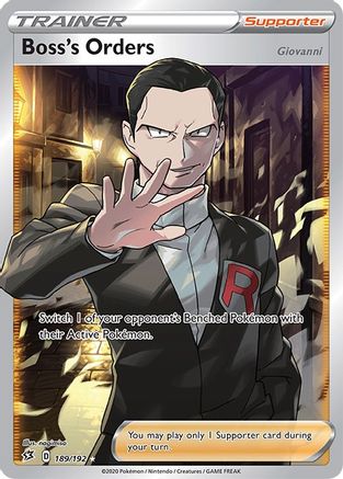 Boss's Orders (Full Art) (189) [SWSH02: Rebel Clash] Holofoil - Deck Out Gaming