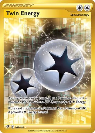 Twin Energy (Secret) (209) [SWSH02: Rebel Clash] Holofoil - Deck Out Gaming