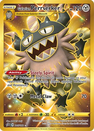 Galarian Perrserker (Secret) (205) [SWSH02: Rebel Clash] Holofoil - Deck Out Gaming