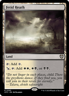 Fetid Heath (295) [Outlaws of Thunder Junction Commander] - Deck Out Gaming
