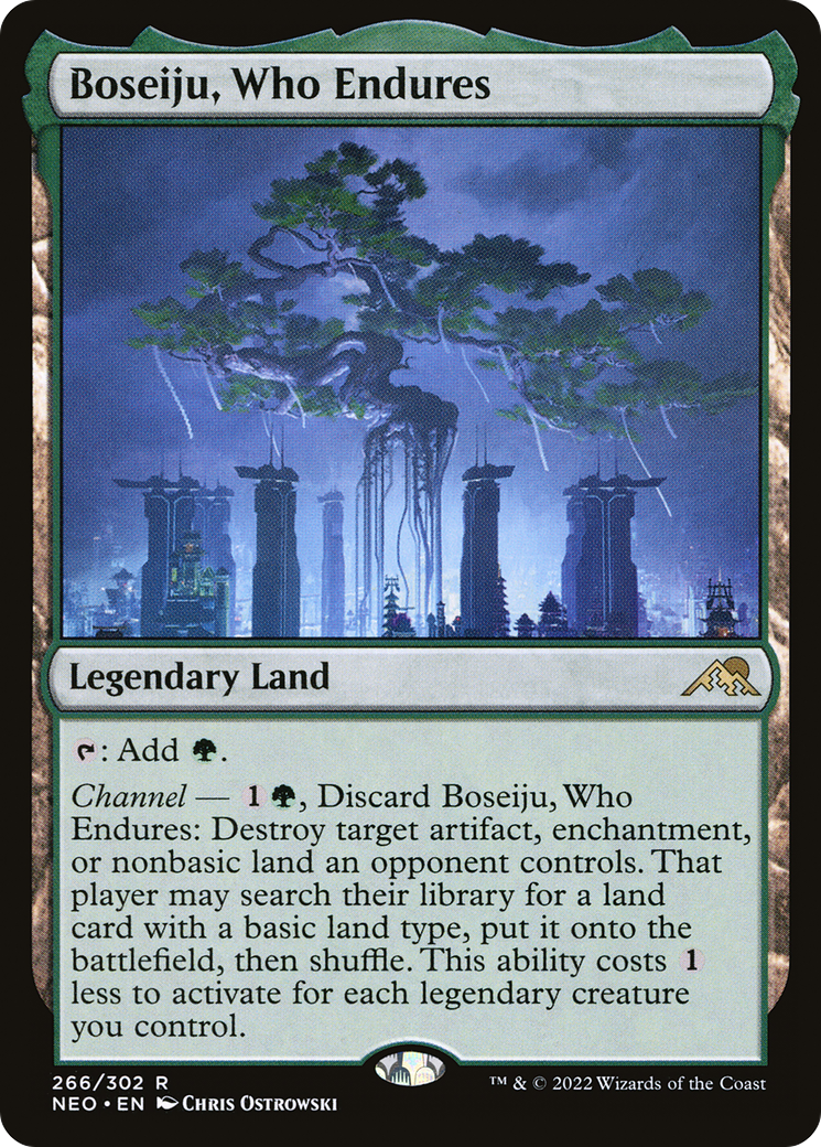 Boseiju, Who Endures (266) [Kamigawa: Neon Dynasty] foil - Deck Out Gaming