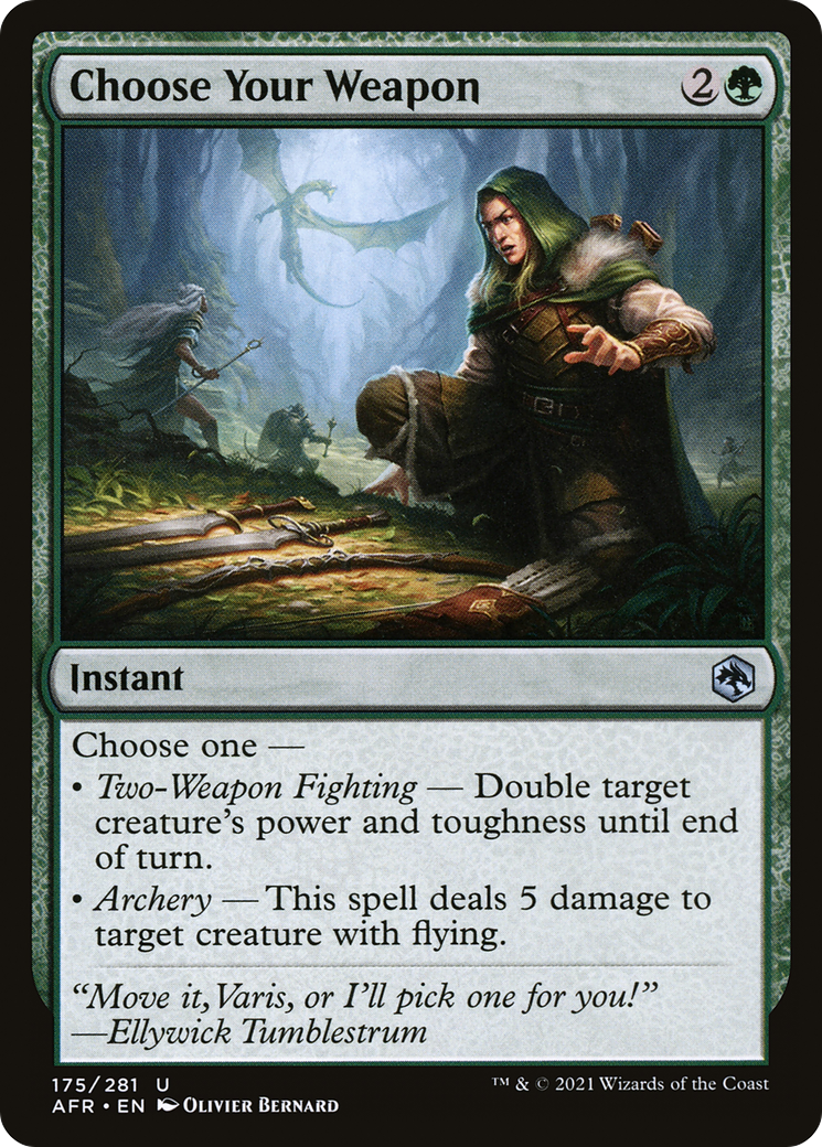 Choose Your Weapon (175) [Adventures in the Forgotten Realms] foil - Deck Out Gaming