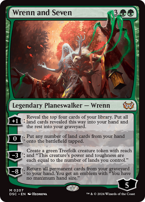Wrenn and Seven (207) [Duskmourn: House of Horror Commander] - Deck Out Gaming