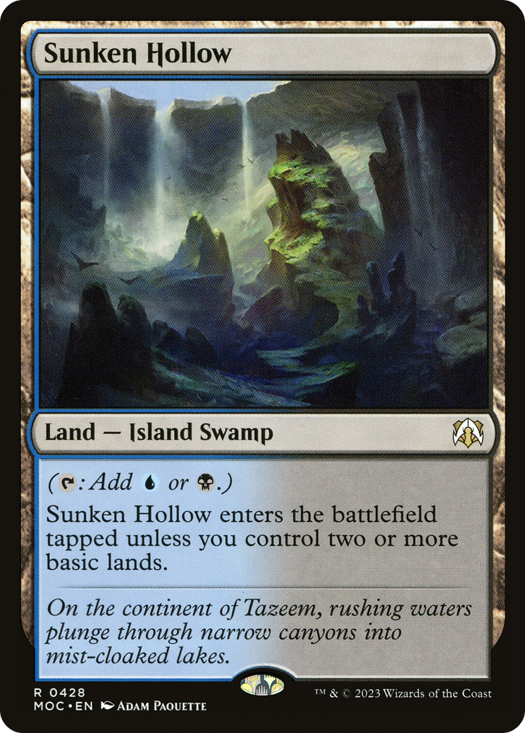 Sunken Hollow (428) [March of the Machine Commander] - Deck Out Gaming