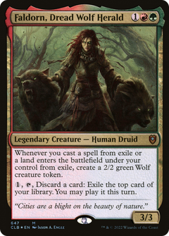 Faldorn, Dread Wolf Herald (647) [Commander Legends: Battle for Baldur's Gate] foil - Deck Out Gaming