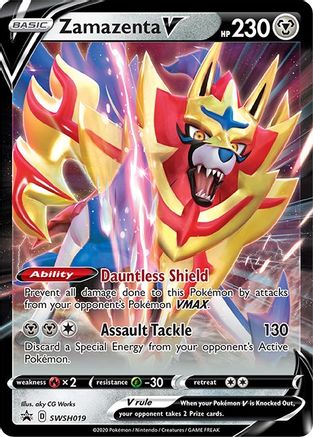 Zamazenta V - SWSH019 (SWSH019) [SWSH: Sword & Shield Promo Cards] Holofoil - Deck Out Gaming